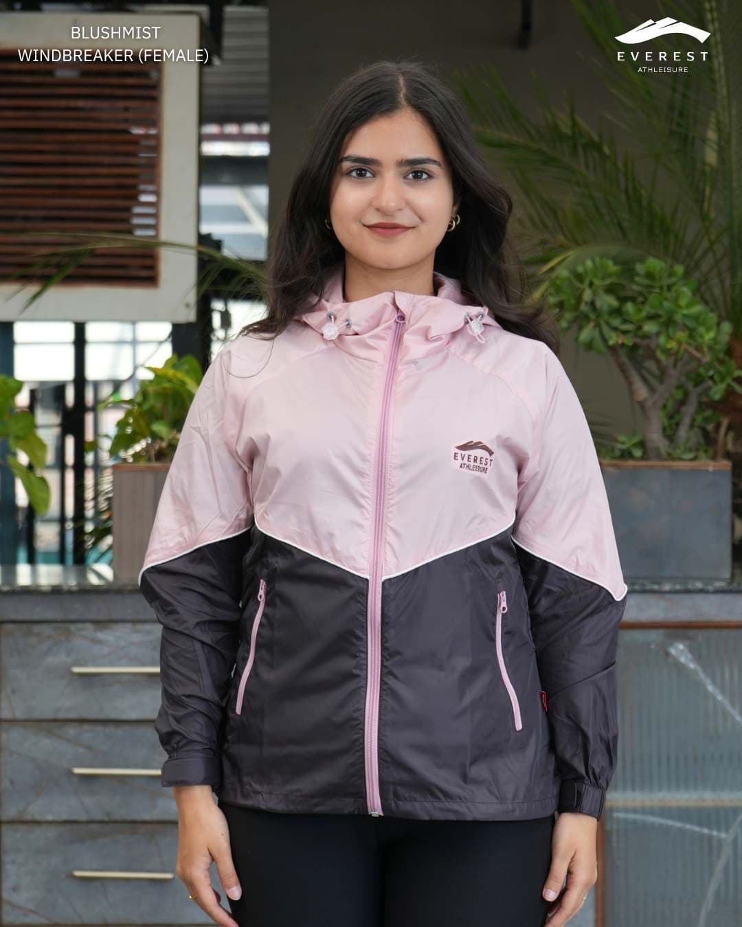 Blush Mist Windbreaker by Everest Athleisure